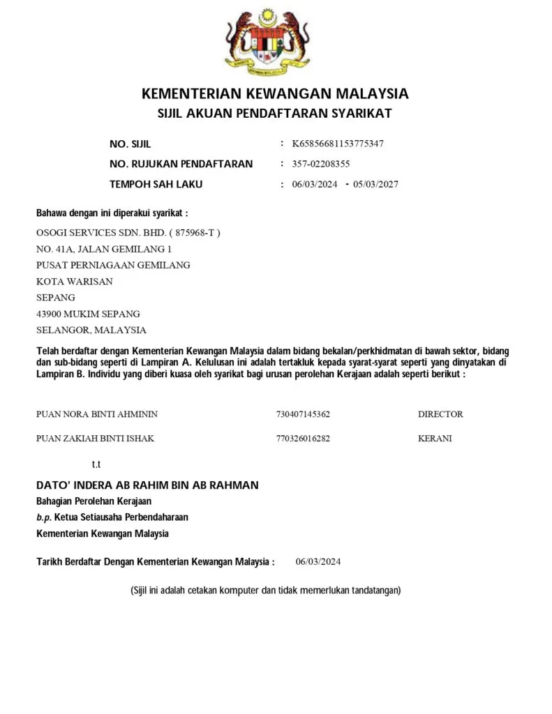 MOF CERTIFICATE 2024